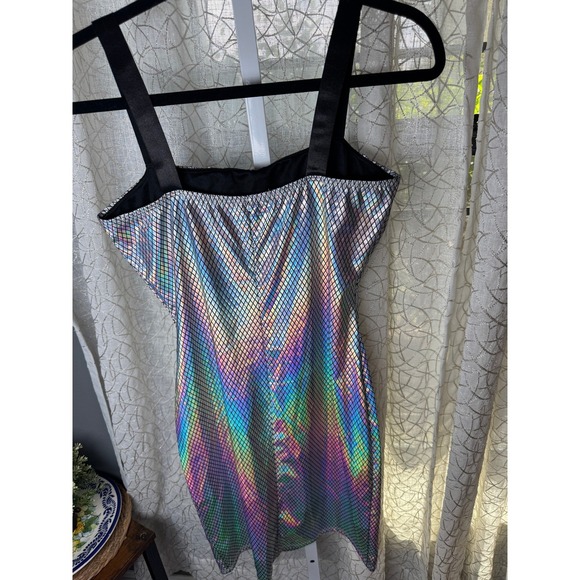 Charlotte Russe Holographic Bodycon Mini Dress – Size‎ L - Picture 5 of 6